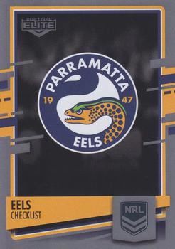 2021 NRL Elite - Silver Specials #SS082 Parramatta Eels Checklist Front